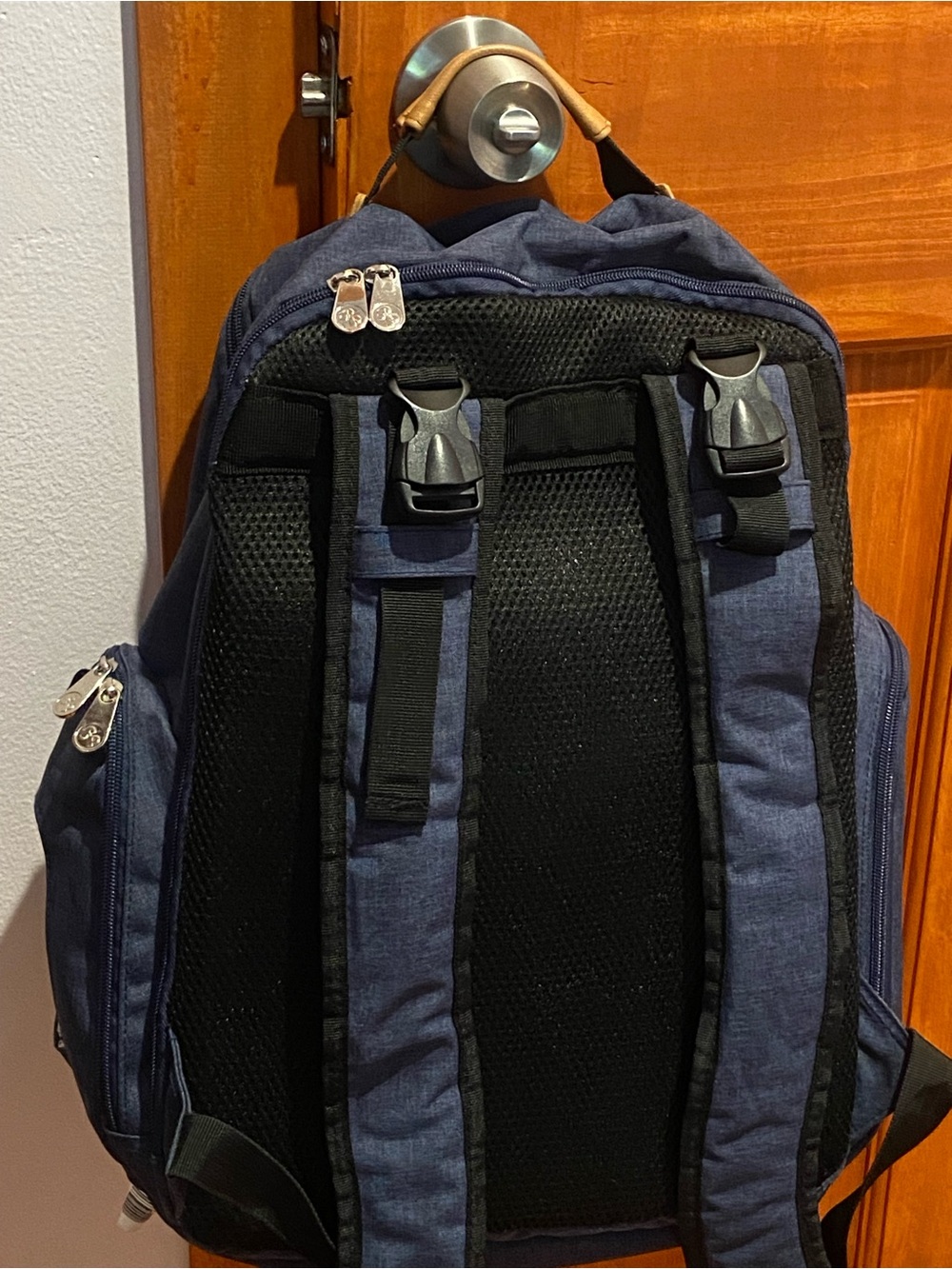 Fisher-Price Navy Blue baby diaper Backpack with Black Accents lots of space - Picture 10 of 13